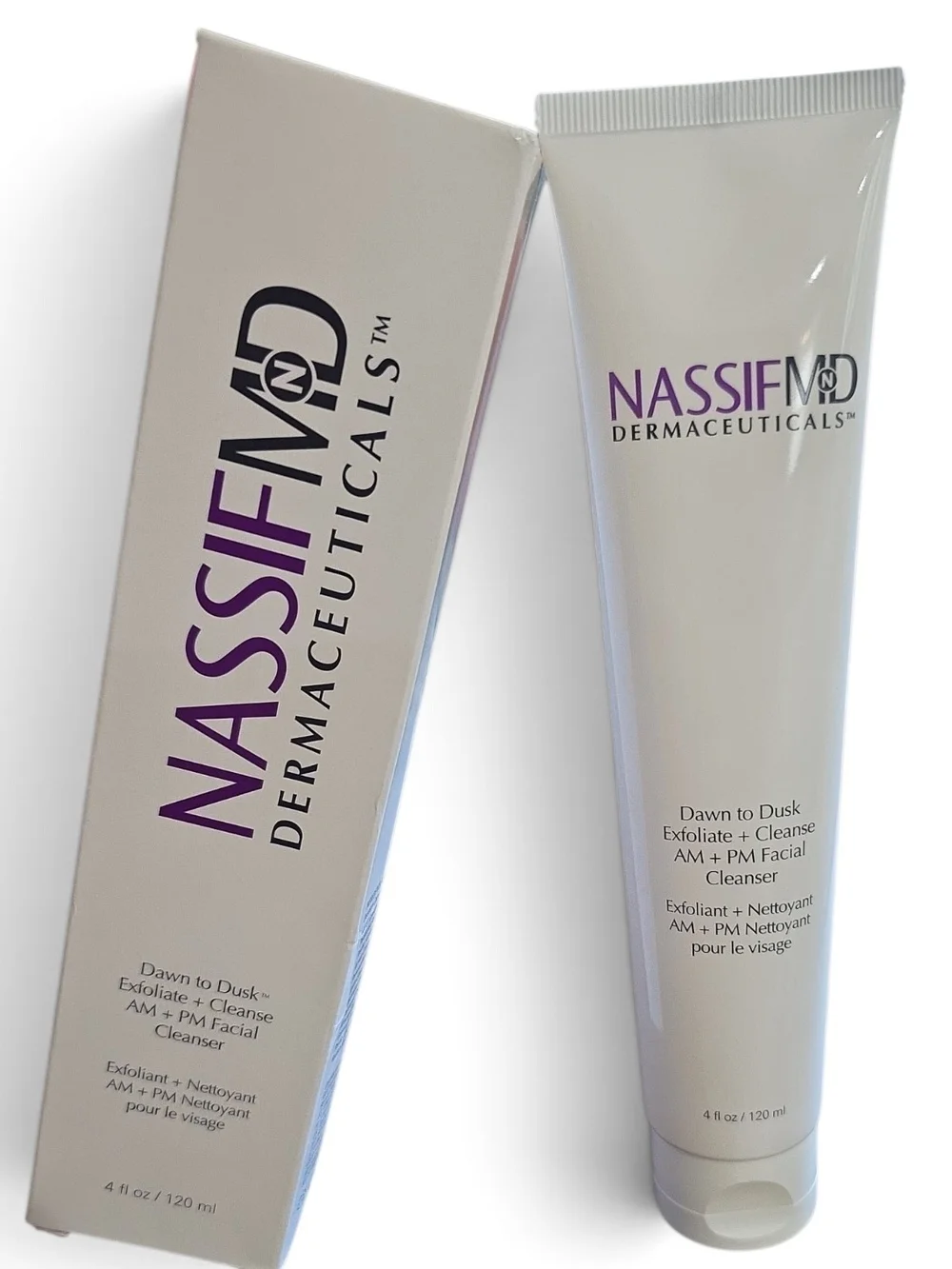 NASSIFMD Dawn to Dusk Exfoliate + Cleanse Facial Cleanser